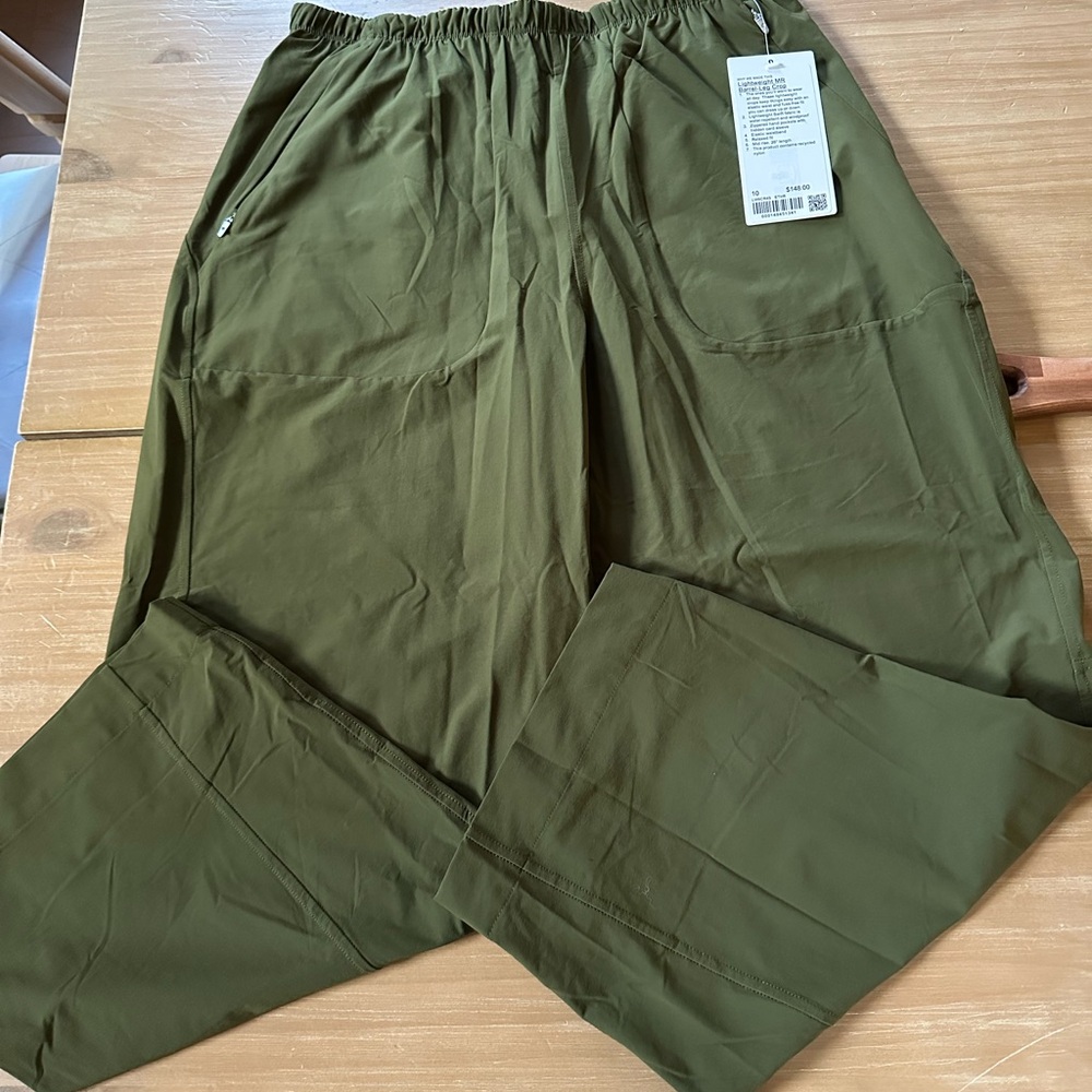 lululemon wide leg barrel leg crop🫒